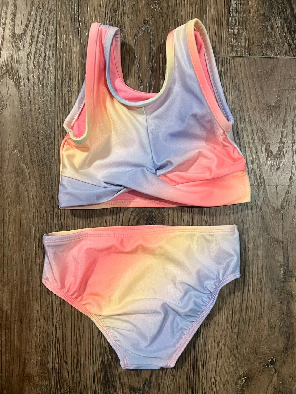 GAP Girls Ombre Tank Bikini in Pink, Yellow, Blue